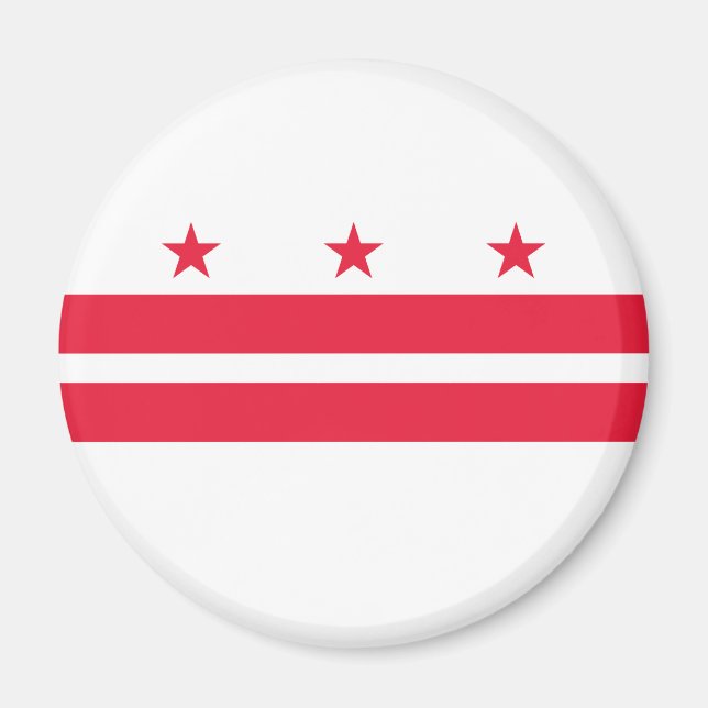 Aimant Drapeau de l'État de Washington DC (Devant)