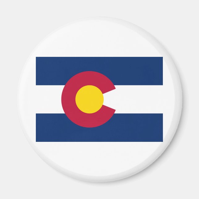 Aimant Drapeau de l'État du Colorado (Devant)