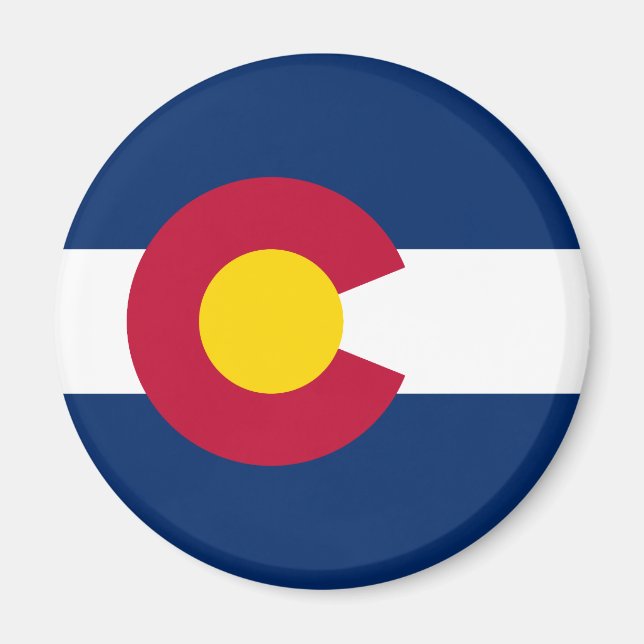 Aimant Drapeau de l'État du Colorado (Devant)