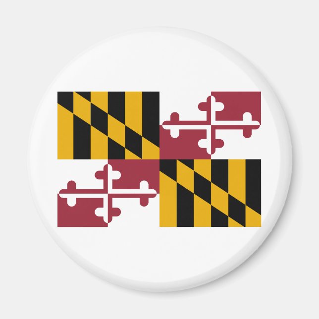 Aimant Drapeau de l'État du Maryland (Devant)