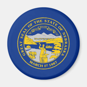 Aimant Drapeau de l'État du Nebraska