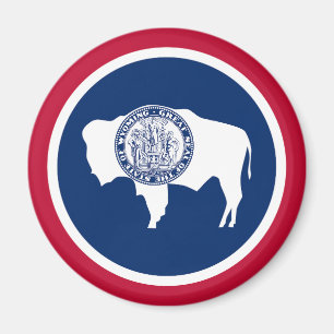 Aimant Drapeau de l'État du Wyoming
