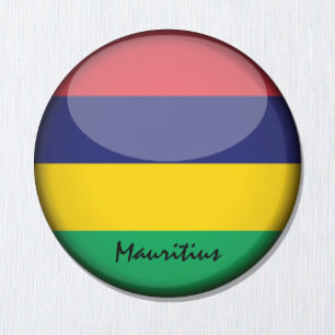 Aimant drapeau de l'île Maurice et Africain - fans de voy