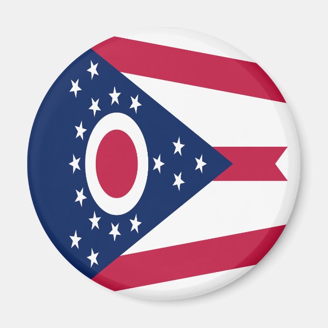 Aimant Drapeau de l'Ohio (Devant)