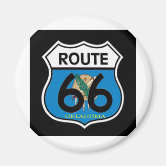 Aimant Drapeau de l'Oklahoma Route 66 Shield