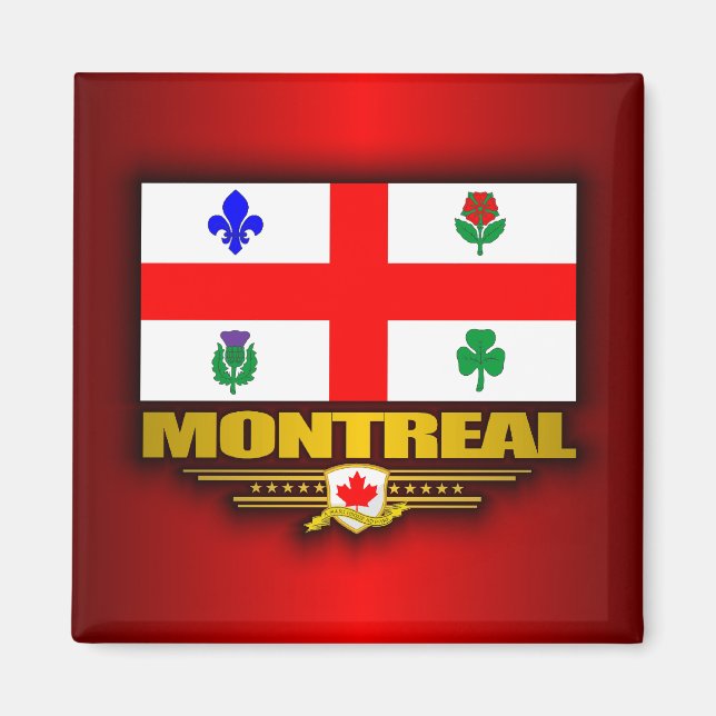 Aimant Drapeau de Montréal (Devant)