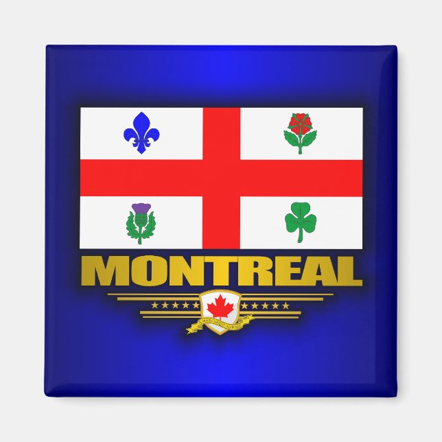 Aimant Drapeau de Montréal (Devant)