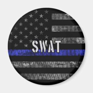 Aimant Drapeau de police SWAT en état de détresse