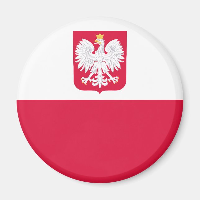 Aimant Drapeau de Pologne (Devant)