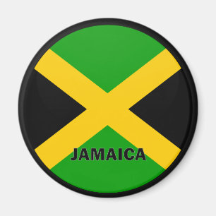 Aimant Drapeau de qualité de rondeau de la Jamaïque