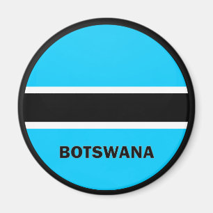 Aimant Drapeau de qualité de rondeau du Botswana