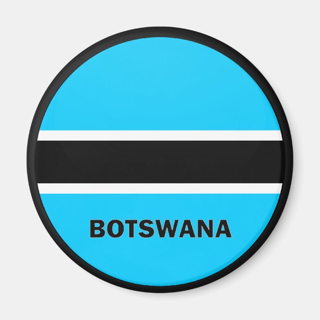 Aimant Drapeau de qualité Roundel Botswana (Devant)