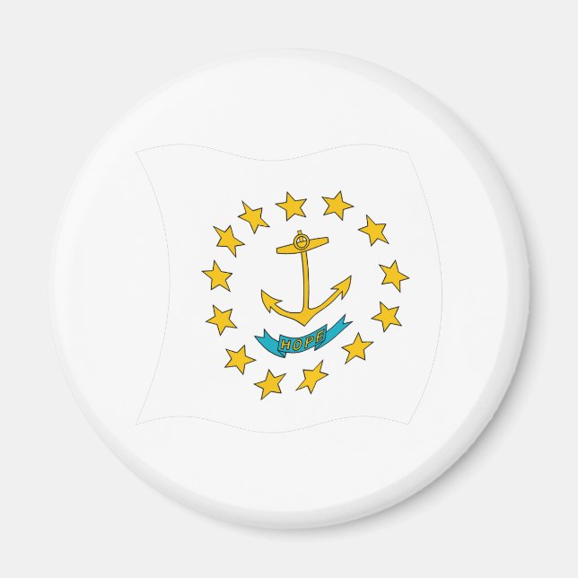 Aimant Drapeau de Rhode Island (Devant)