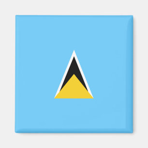 Aimant Drapeau de Sainte-Lucie (Sainte-Lucie) (Caraïbes)
