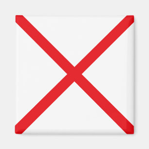 Aimant Drapeau de signalisation lettre V (Victor)