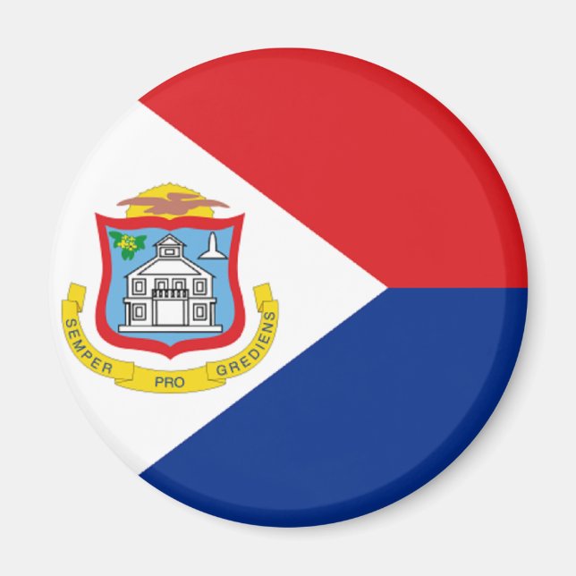 Aimant Drapeau de Sint Maarten (Devant)