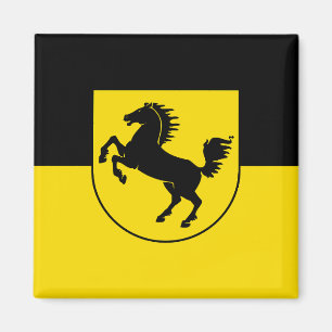 Aimant Drapeau de Stuttgart ville Allemagne symbole emblè