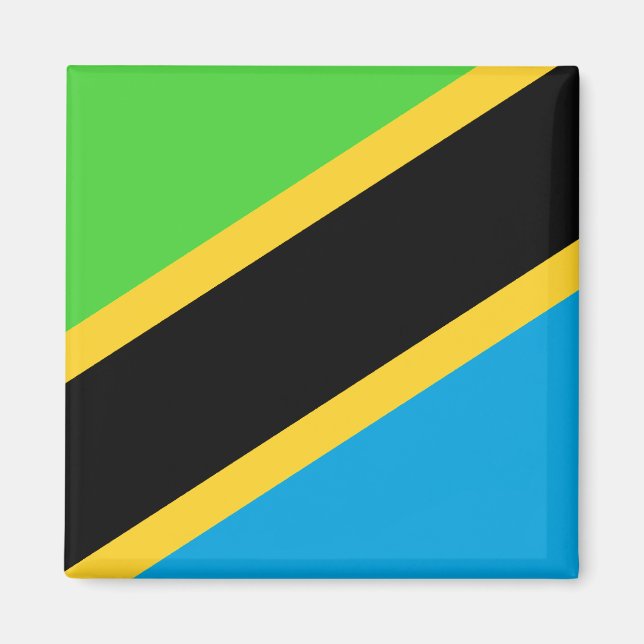 Aimant Drapeau de Tanzanie (Devant)