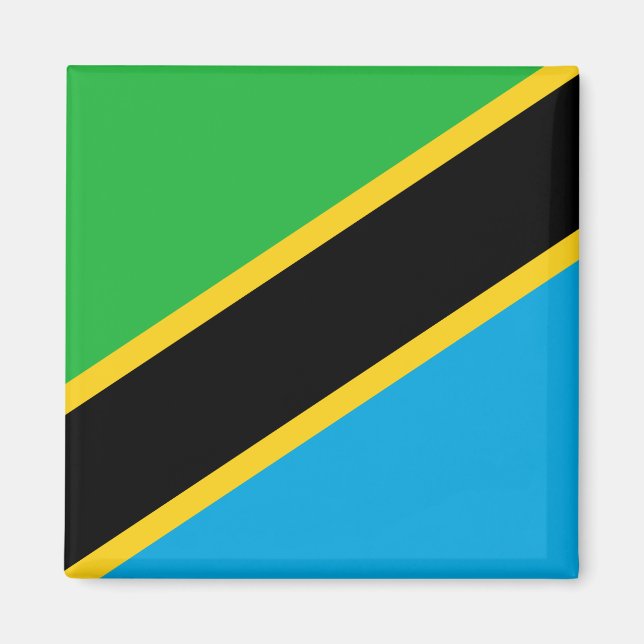 Aimant Drapeau de Tanzanie (Devant)