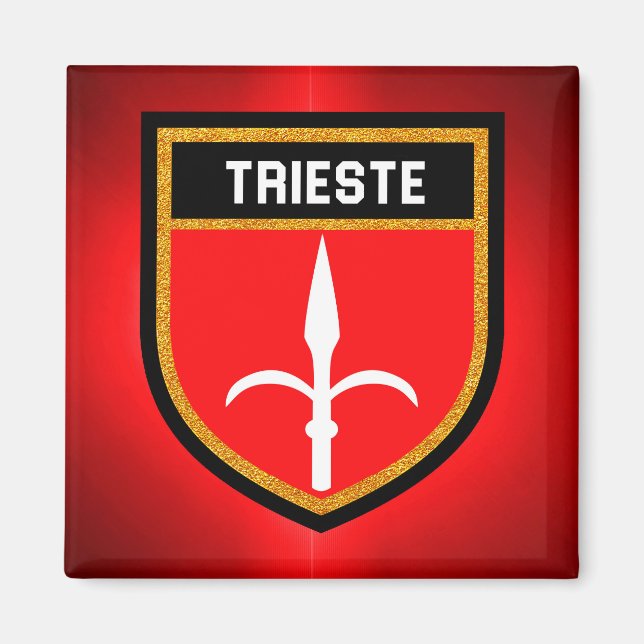 Aimant Drapeau de Trieste (Devant)