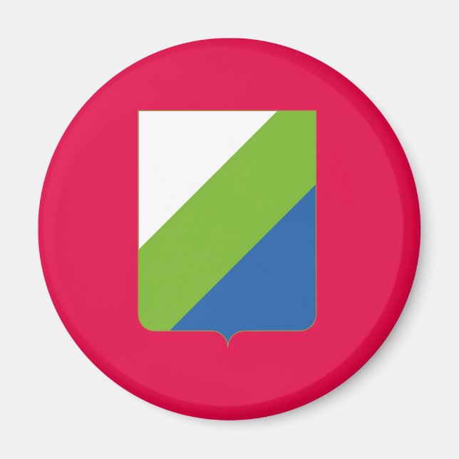 Aimant Drapeau des Abruzzes Italie symbole italia (Devant)