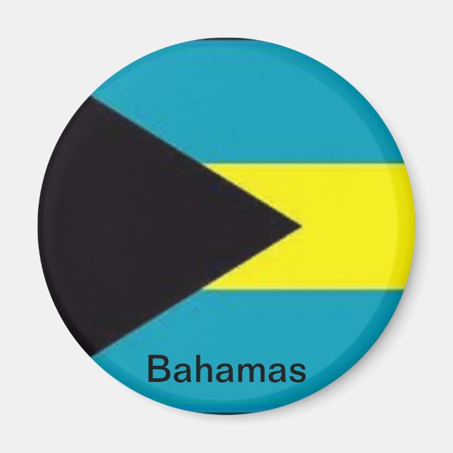 Aimant Drapeau des Bahamas (Devant)