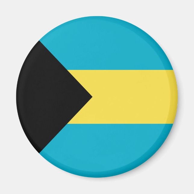 Aimant Drapeau des Bahamas (Devant)