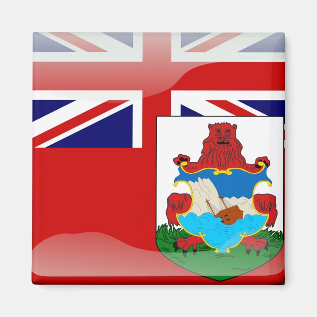 Aimant Drapeau des Bermudes (Devant)