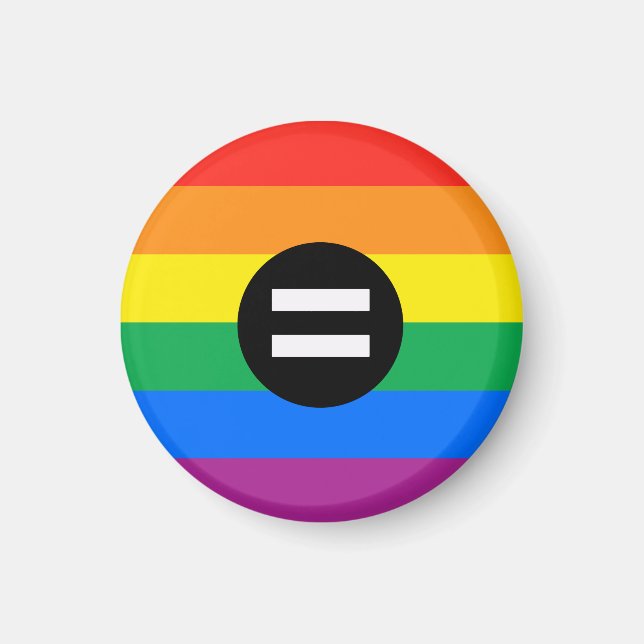 Aimant Drapeau des droits gays (Devant)