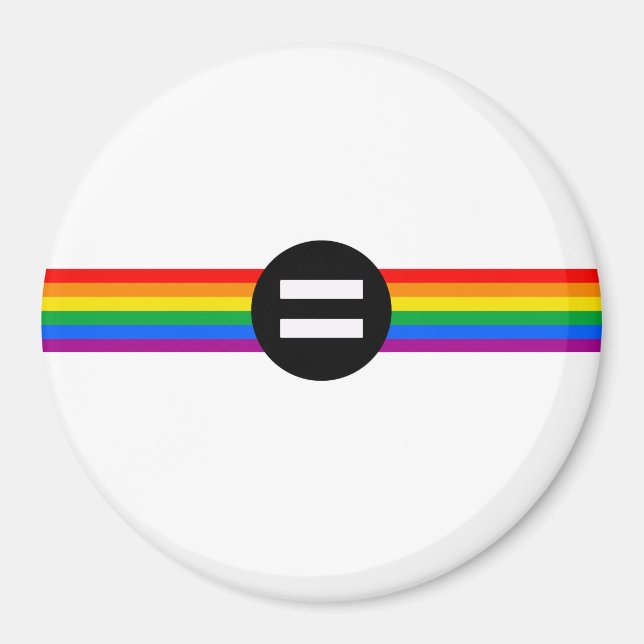 Aimant Drapeau des droits gays (Devant)