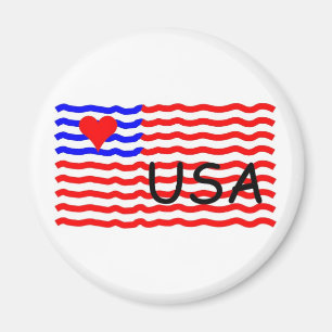 AIMANT DRAPEAU DES ETATS-UNIS - AMOUR