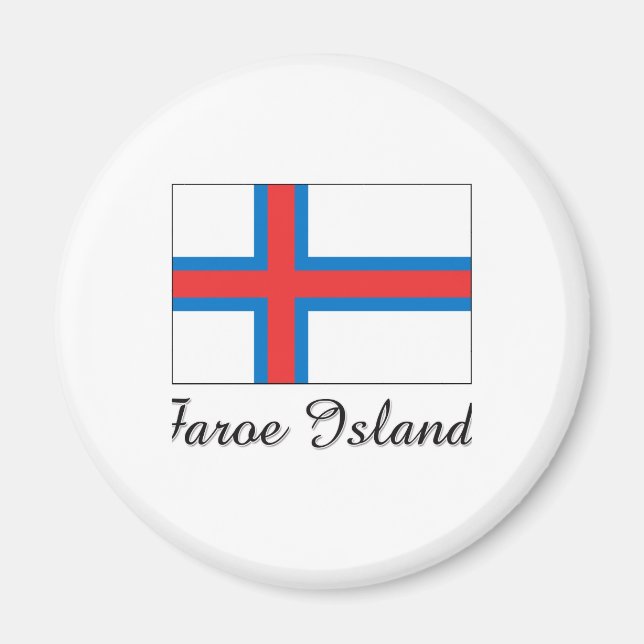 Aimant Drapeau des îles Féroé (Devant)