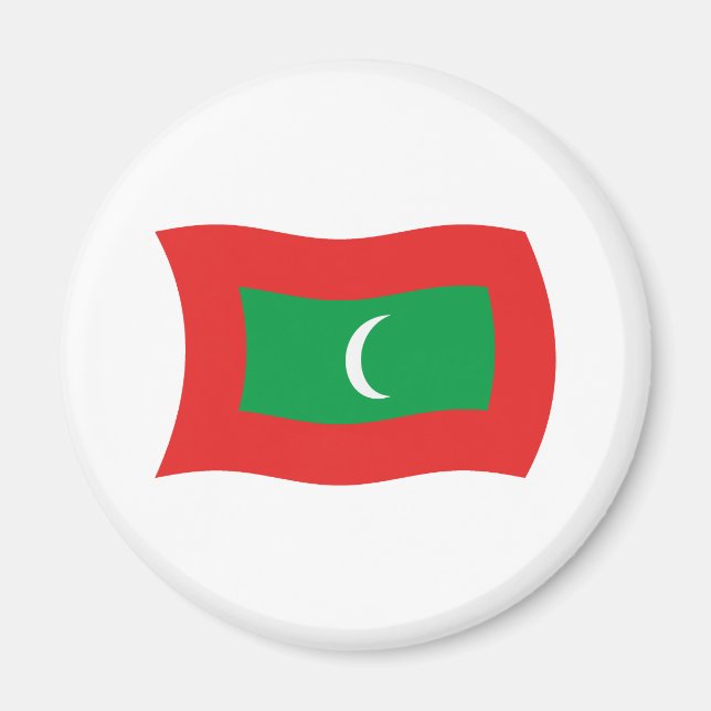 Aimant Drapeau des Maldives (Devant)