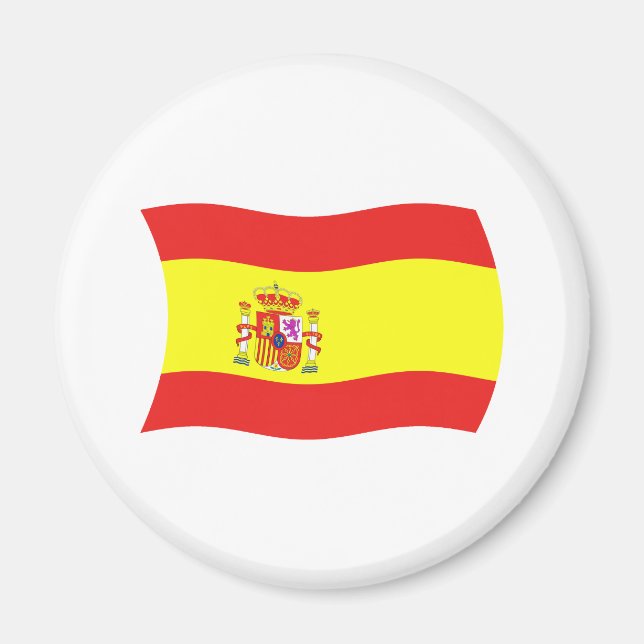 Aimant drapeau d'Espagne (Devant)