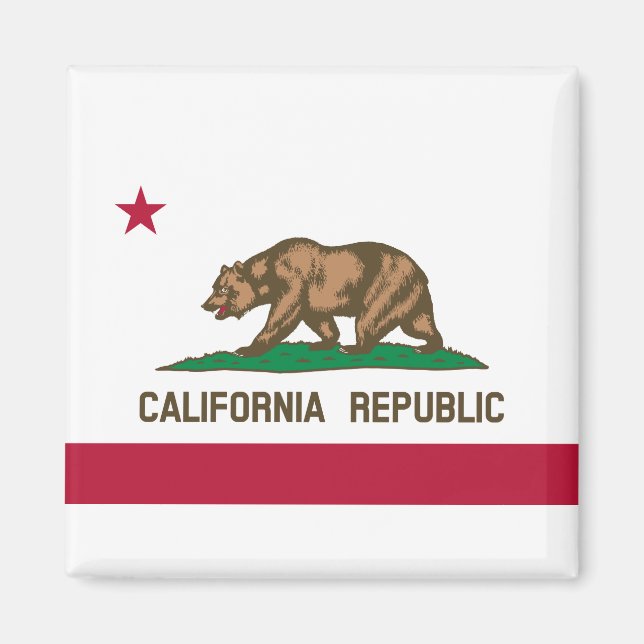 Aimant Drapeau d'État de Californie (Devant)