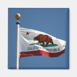 Aimant Drapeau d'Etat de Californie Ciel bleu photo