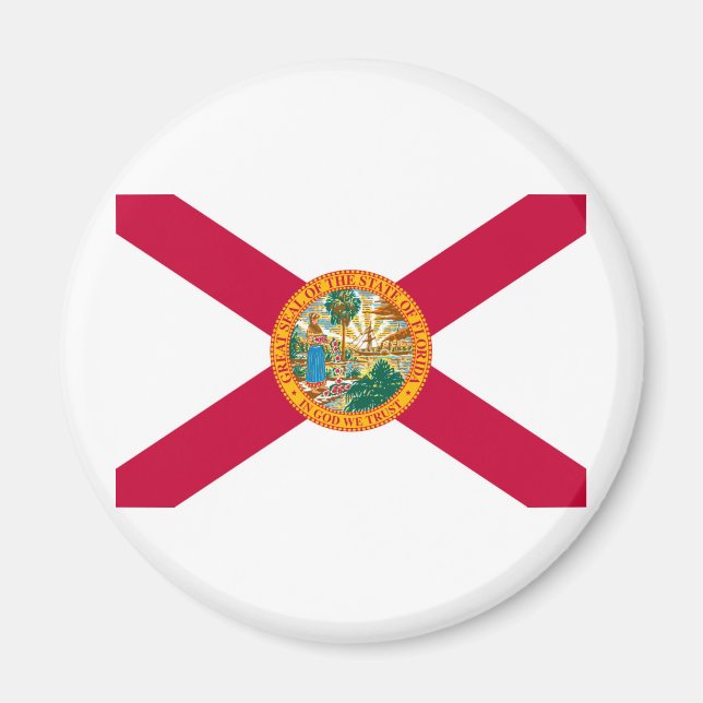 Aimant Drapeau d'État de Floride (Devant)