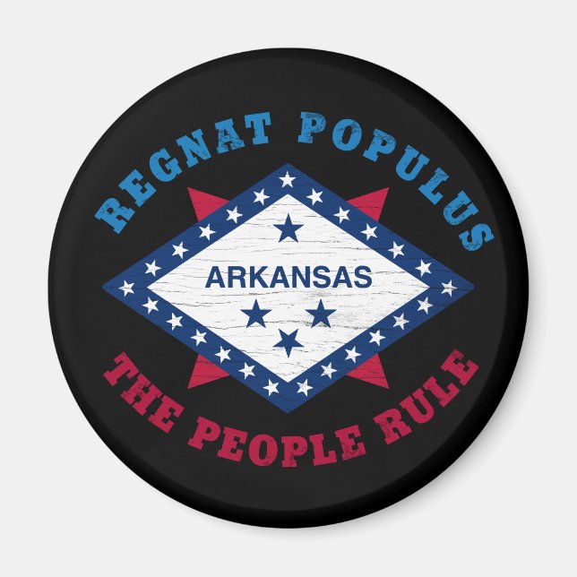 AIMANT DRAPEAU D'ÉTAT DE L'ARKANSAS (Devant)