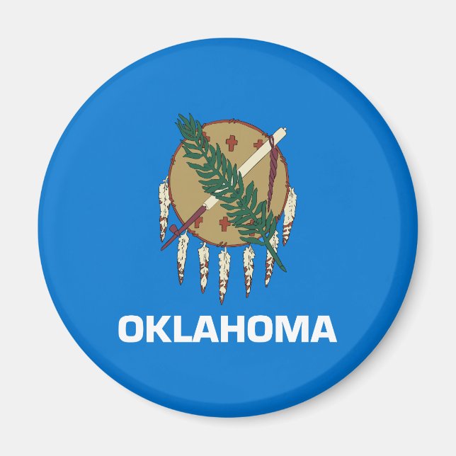 Aimant Drapeau d'État de l'Oklahoma (Devant)