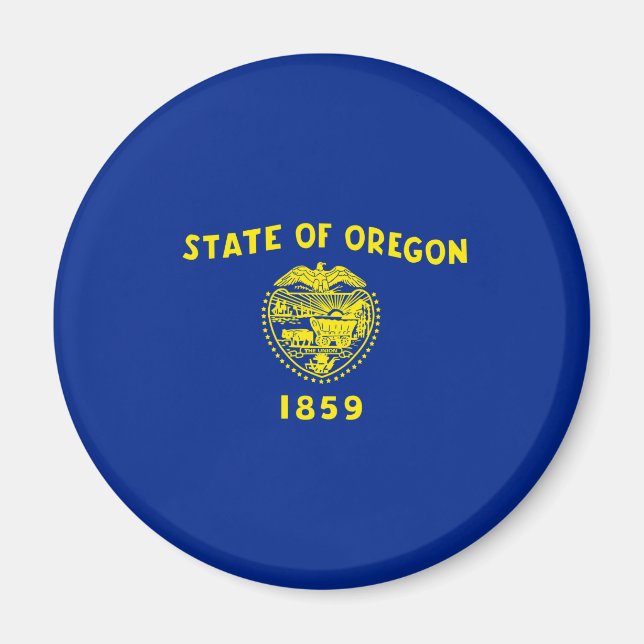 Aimant Drapeau d'État de l'Oregon (Devant)