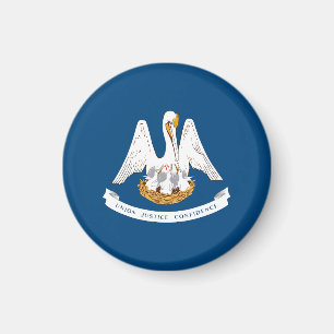 Aimant Drapeau d'État de Louisiane USA