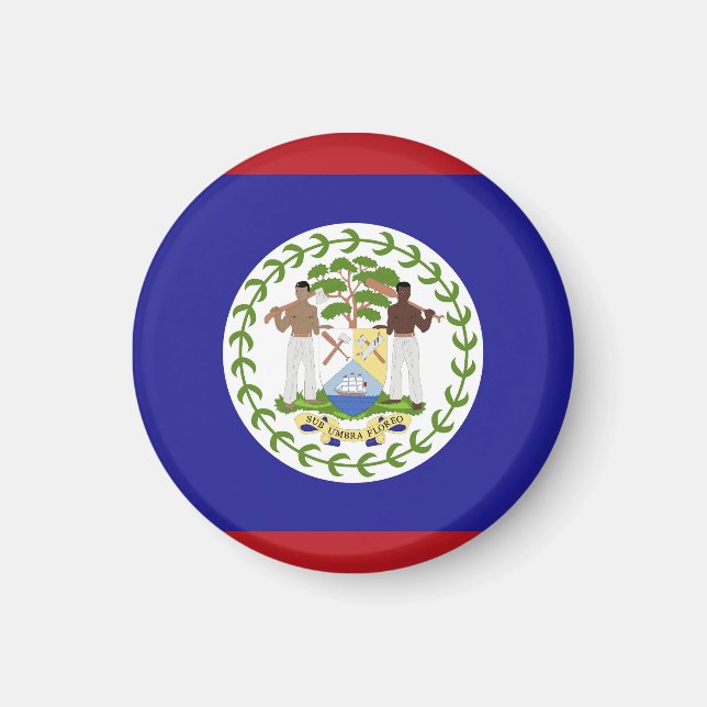 Aimant Drapeau du Belize (Devant)