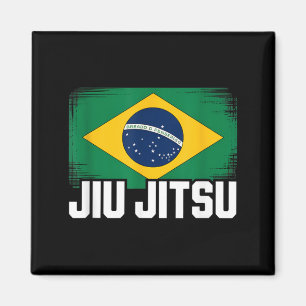 Aimant Drapeau du Brésil pour les amateurs de Jiu Jitsu b