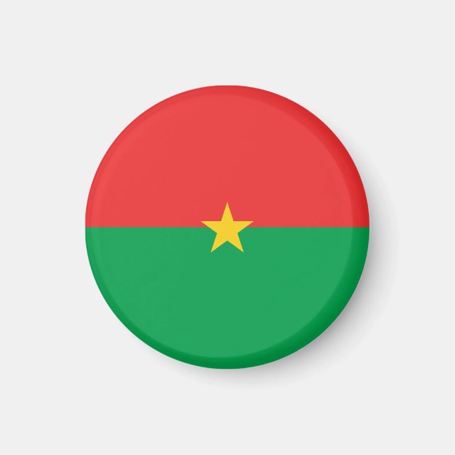 Aimant drapeau du Burkina Faso (Devant)
