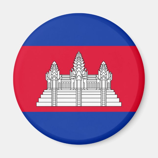 Aimant Drapeau du Cambodge (Devant)