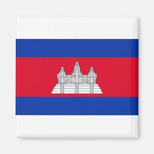 Aimant Drapeau du Cambodge (Devant)