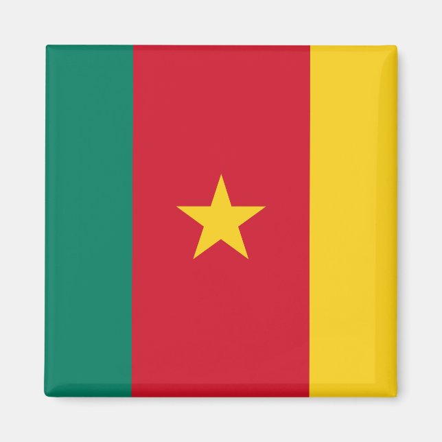 Aimant Drapeau du Cameroun (Devant)