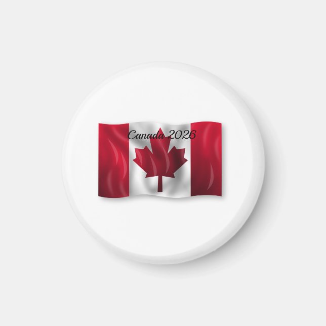 Aimant Drapeau du Canada  (Devant)