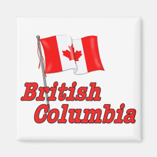 Aimant Drapeau du Canada - Colombie-Britannique