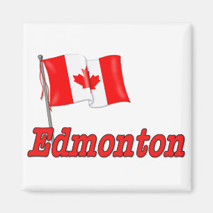 Aimant Drapeau du Canada - Edmonton